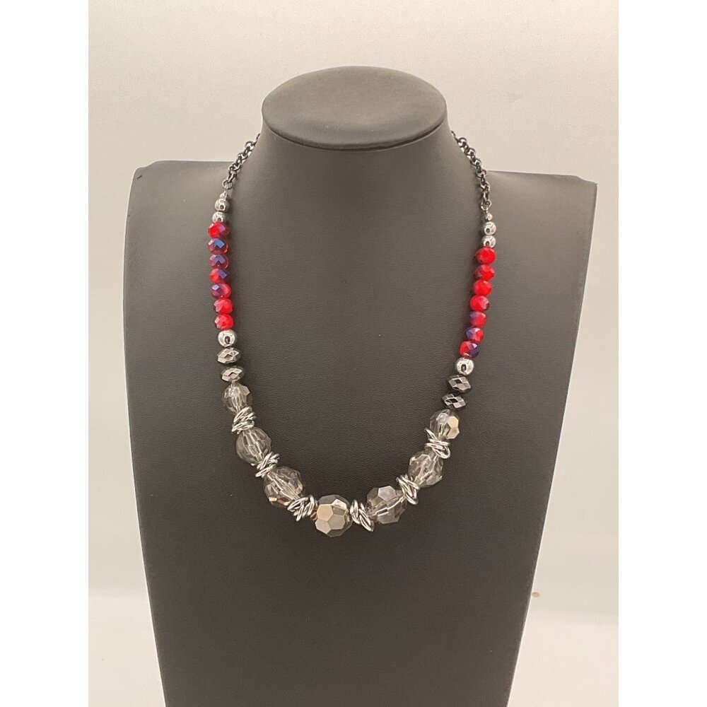 Colorful Beaded Necklace With Adjustable Chain